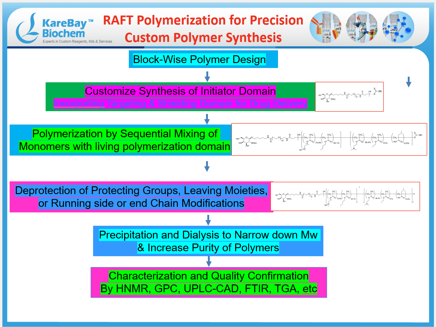 RAFT Polymerization for Precision Custom Polymer Synthesis